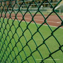 PVC beschichtete verzinkte Draht Kette Link Zaun für Baseball Felder Pole